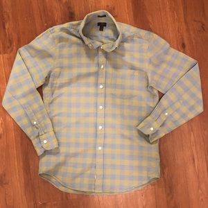 Blue/Green Plaid Button Up